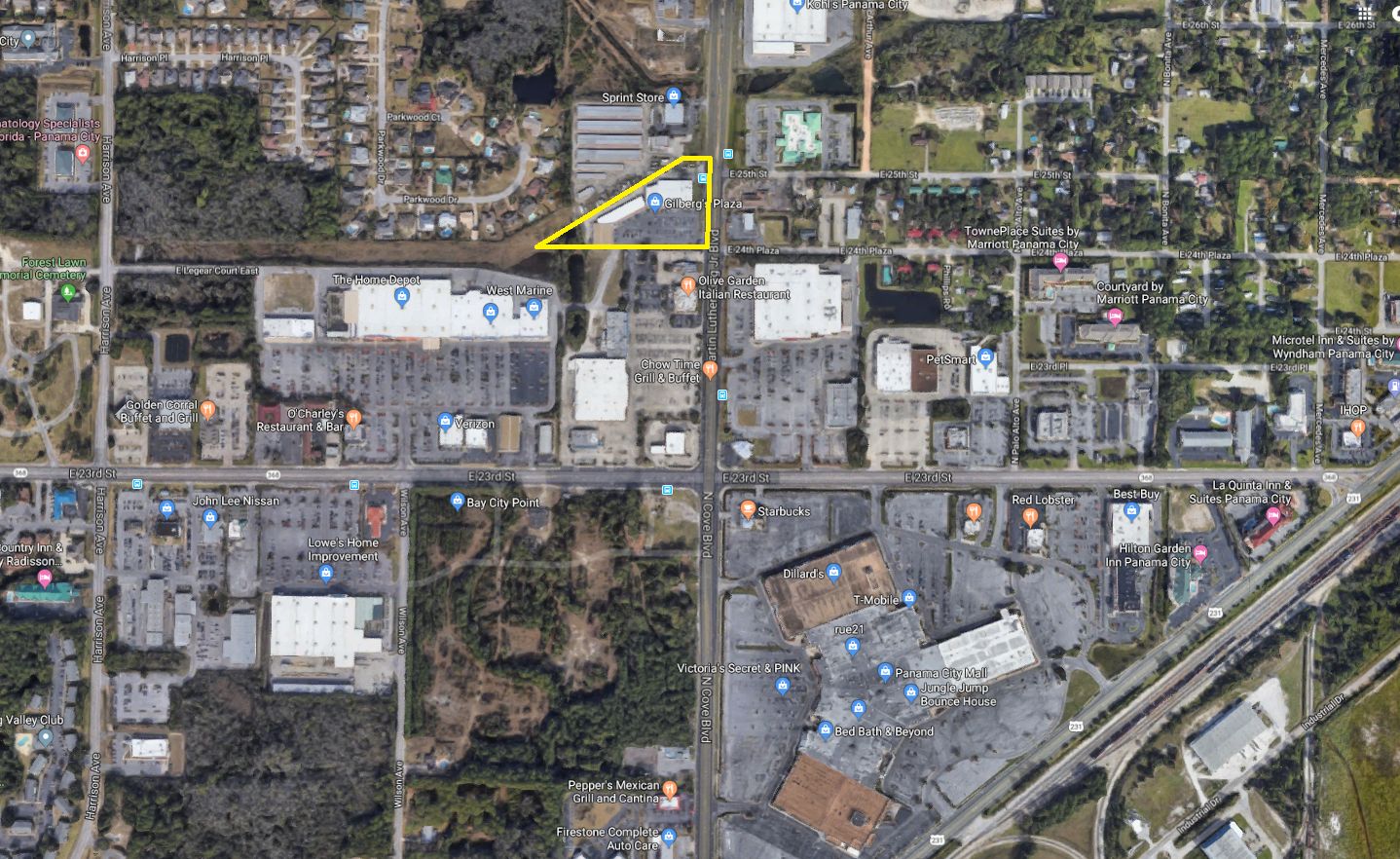 Gilberg's Plaza: 2495 Martin Luther King Jr Blvd, Panama City, FL 32405